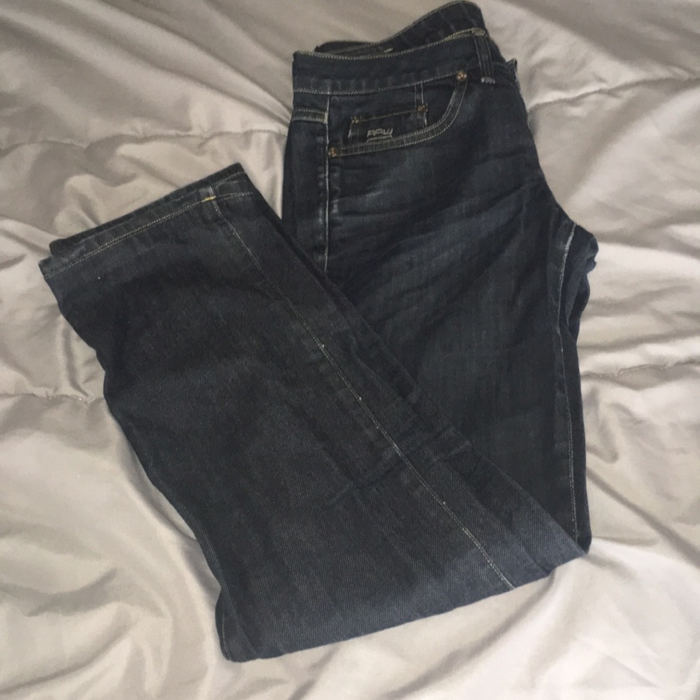 G star raw denim jeans dark wash
